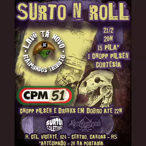 Foto do Evento Tributos CPM22 e Raimundos