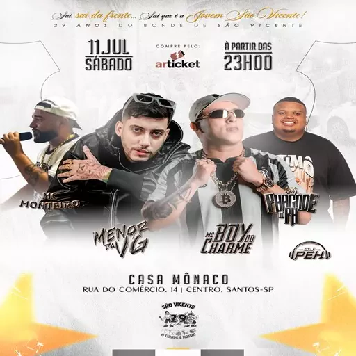 29 anos do bonde de São Vicente!