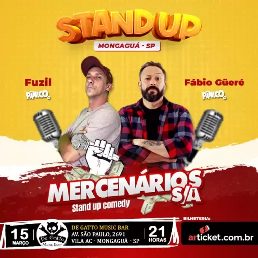 Foto do Evento Standup Mercenários S.A. Mongaguá