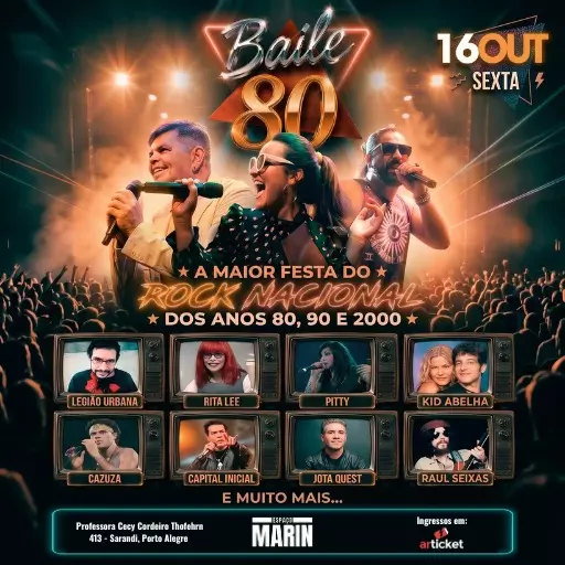 BAILE 80 em PORTO ALEGRE