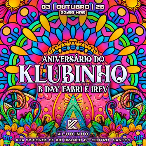 ANIVERSÁRIO DO KLUBINHO 03/10