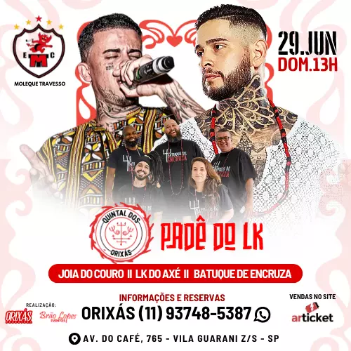 Foto do Evento Padê do LK