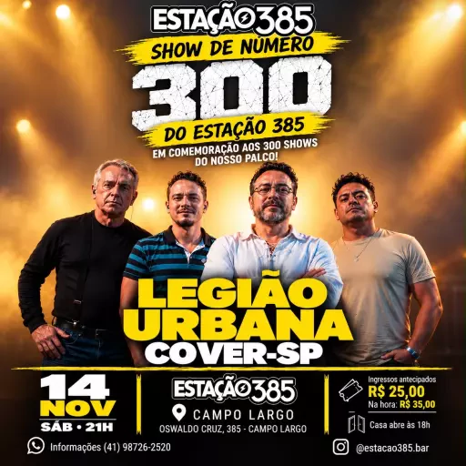 Show 300 - Legião Urbana Couver SP