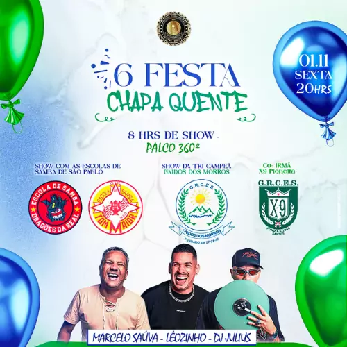 6ª FESTA DA CHAPA QUENTE