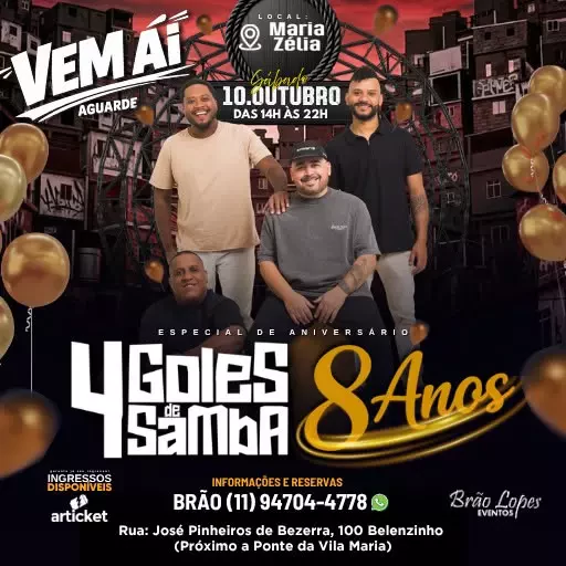 Aniversário do Grupo 4 Goles