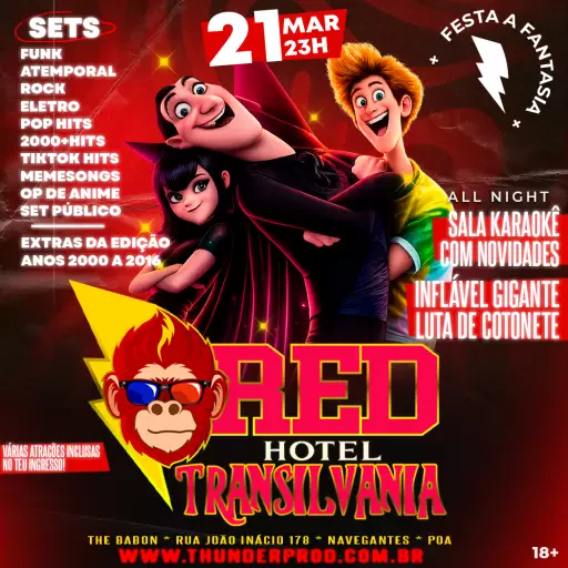 Foto do Evento RED MONKEY - HOTEL TRANSILVÂNIA