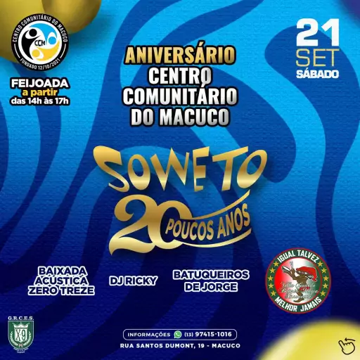 Foto do Evento Soweto- 20 poucos anos