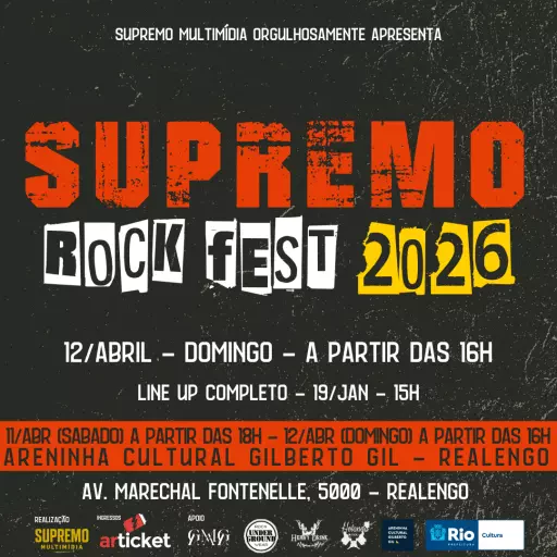 Foto do Evento Supremo Rock Fest 2026 - 12/Abril