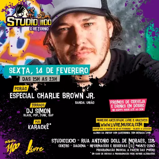 Foto do Evento ESPECIAL CHARLIE BROWN + DJ SIMON