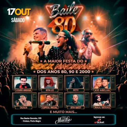 BAILE 80 em PORTO ALEGRE