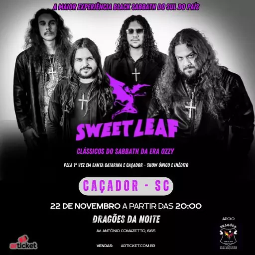 Foto do Evento BLACK SABBATH SWEET LEAF EM CAÇADOR