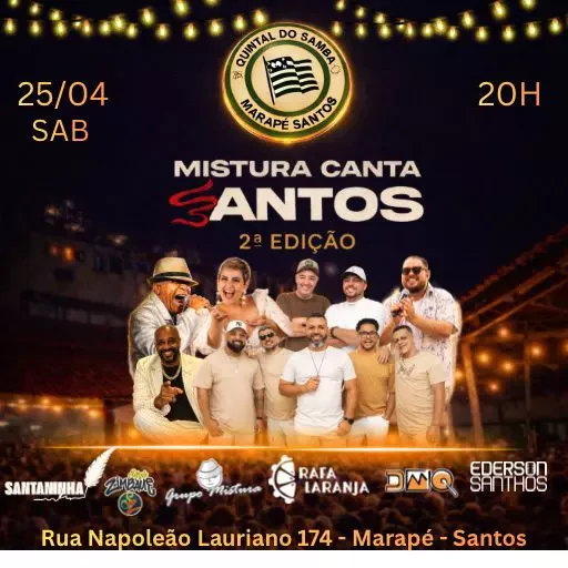 Foto do Evento Mistura canta Santos | 2ª Edição