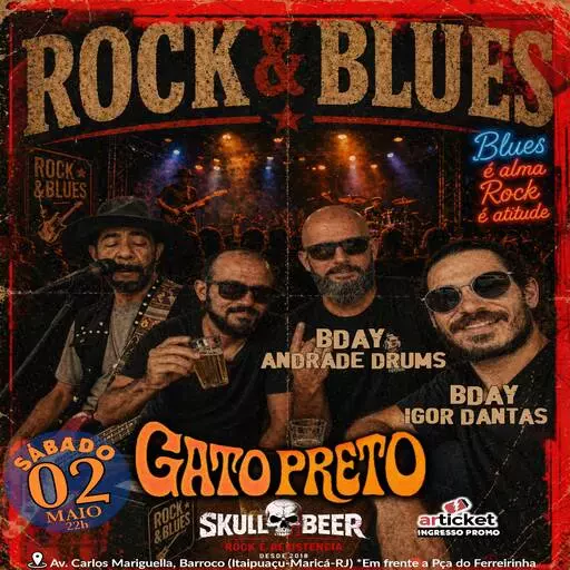 Foto do Evento GATO PRETO BLUES ROCK