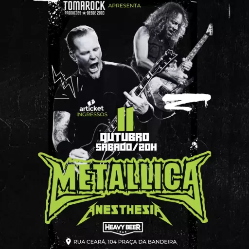 Foto do Evento ANESTHESIA - METALLICA TRIBUTO