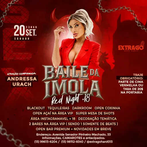 Foto do Evento EXTRAGO BAILE DA IMOLA OPEN BAR