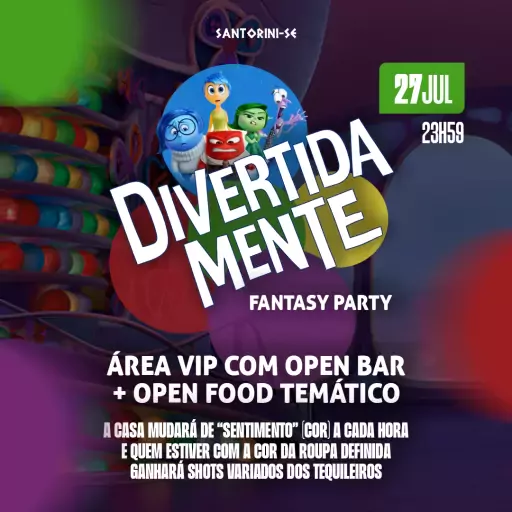 Foto do Evento DIVERTIDAMENTE FANTASY PARTY