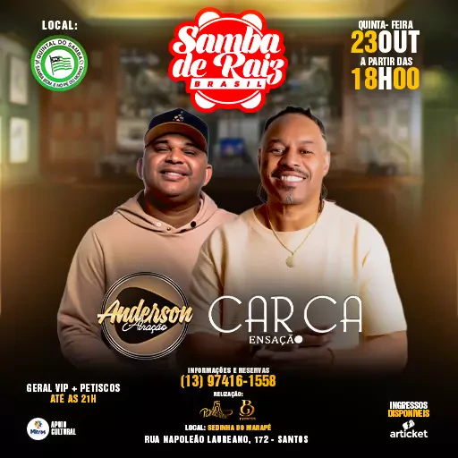 Foto do Evento O SAMBA NÃO PODE PARAR ll