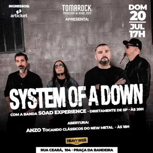 Foto do Evento SYSTEM OF A DOWN COVER