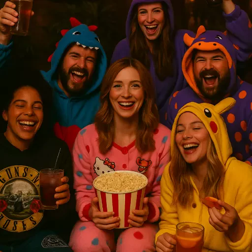 Foto do Evento Festa do pijama 🏡🇺🇲🍿🧟‍♂️