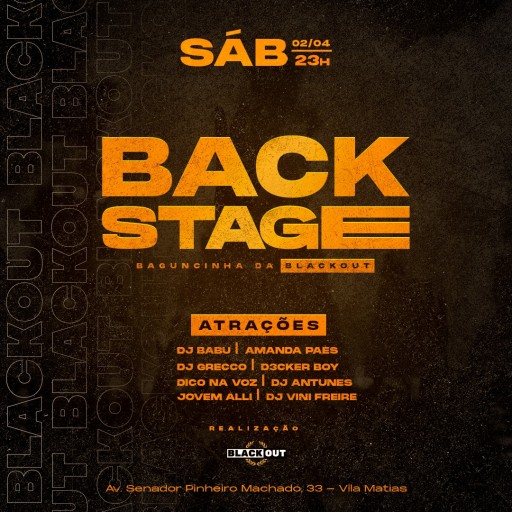 Foto do Evento BackStage