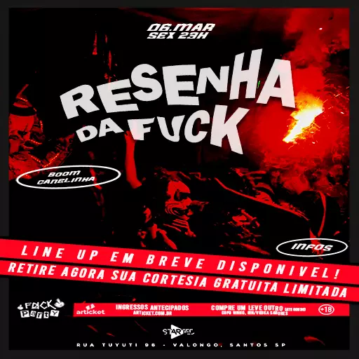 Foto do Evento Resenha da Fuck  / @startedbarsantos