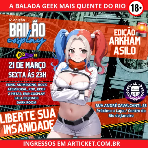 Foto do Evento Bailão Cosplay Edição Asilo Arkham