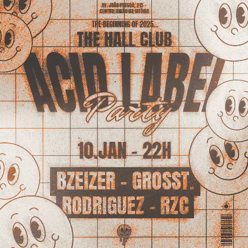 ACID LABEL  THE HALL CLUB