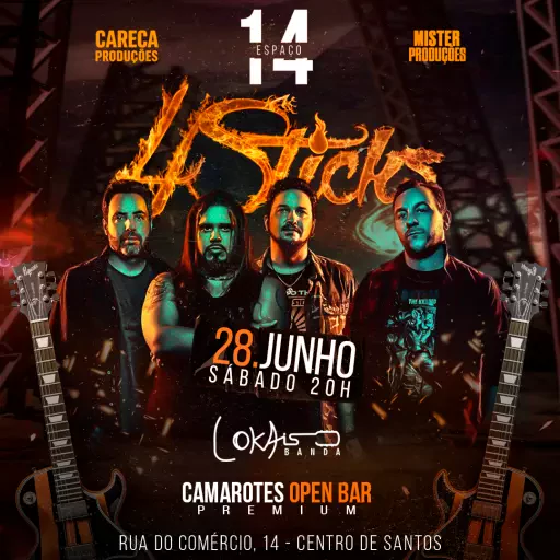 4 STICKS (Inauguração do Espaço 14)