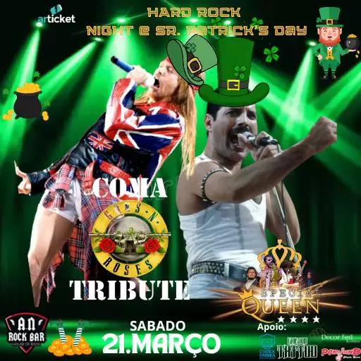 Foto do Evento HARD ROCK NIGHT E SR PATRICK'S DAY