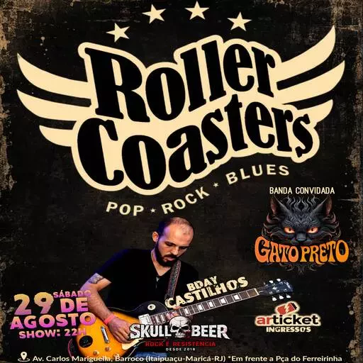 ROLLER COASTERS & GATO PRETO
