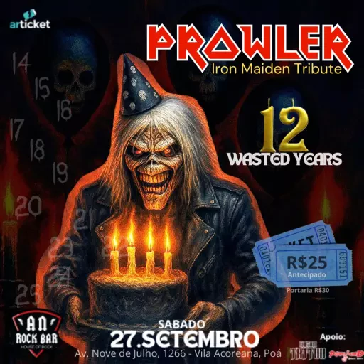 Foto do Evento PROWLER - IRON MAIDEN TRIBUTO