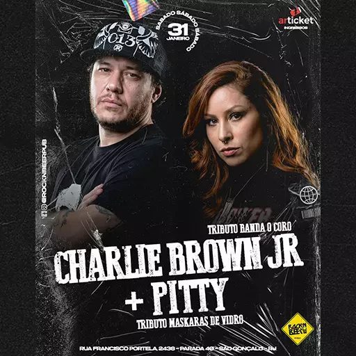 Foto do Evento CHARLIE BROWN JR. + PITTY - COVERS