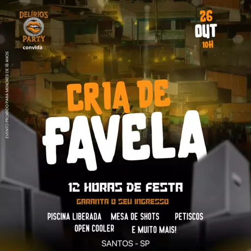 Foto do Evento POOL PARTY - CRIA DE FAVELA