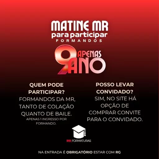 Foto do Evento Matinê da Mr