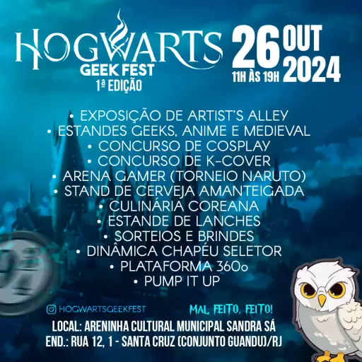 Foto do Evento HOGWARTS GEEK FEST