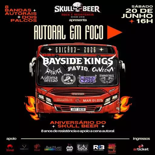 SKULL BEER + AUTORAL EM FOCO