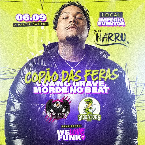 Foto do Evento COPÃO DAS FERAS - DJ NARRU