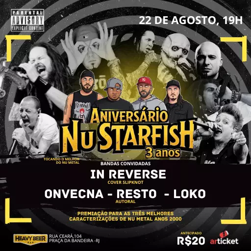 Aniversário de 3 anos da Nu Starfish