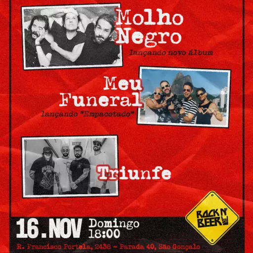 Foto do Evento MOLHO NEGRO + FUFU + TRIUNFE