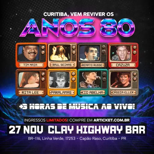 Baile 80 em Curitiba