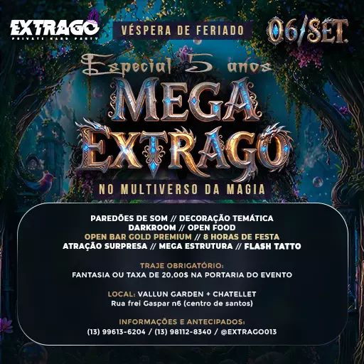 MEGA EXTRAGO ESPECIAL 5 ANOS
