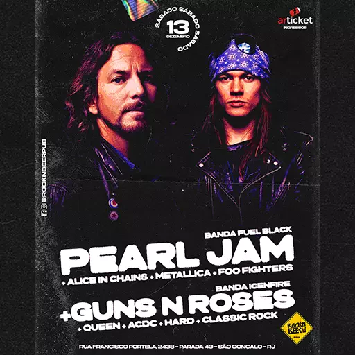 PEARL JAM + GUNS N ROSES - TRIBUTOS