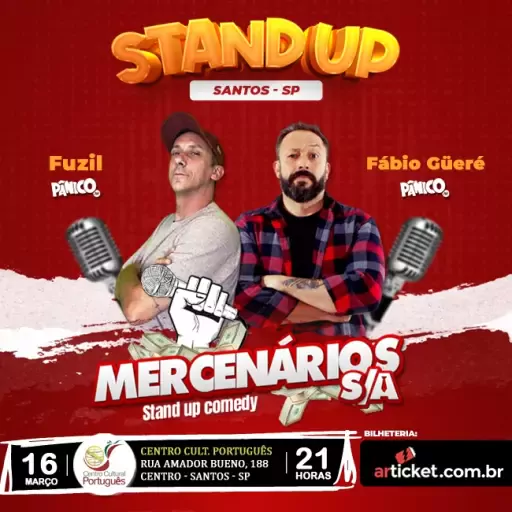 Foto do Evento Standup Mercenários S.A. - Santos