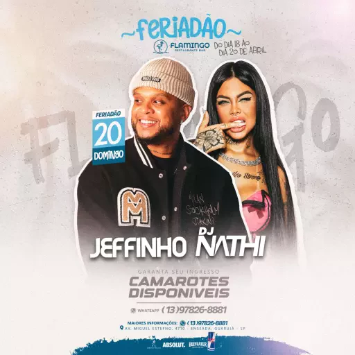 Foto do Evento Jeffinho e DJ Nathi - 20/04