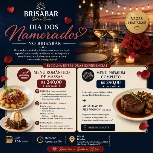 Jantar Romântico - Brisabar