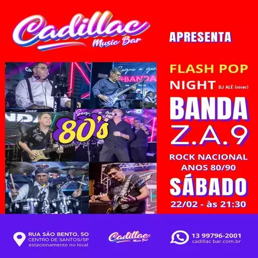 Foto do Evento SHOW DE ROCK - BANDA Z.A.9