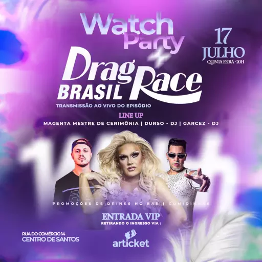 Foto do Evento Watch Party Drag Race Brasil #2