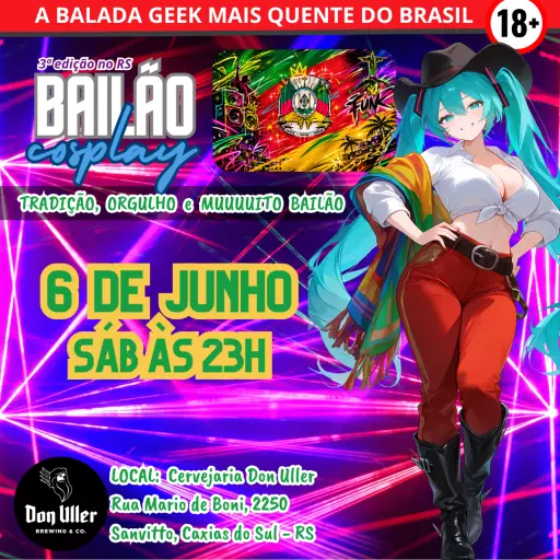 Bailão Cosplay RS em Caxias do Sul