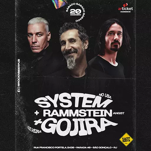 Foto do Evento SYSTEM + RAMMSTEIN + GOJIRA TRIBUTOS