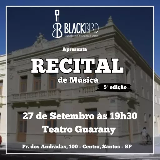 Recital Blackbird 5ª Edição